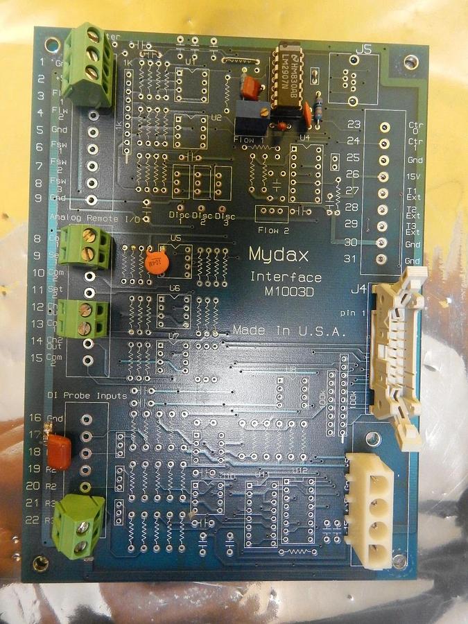 Used Mydax M1003D I/O Interface Board PCB Chiller 1VL5WA1 Used Working