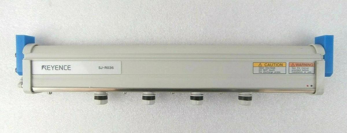 Used Keyence SJ-R036 Static Eliminator System Set with Controller Lot of 2 Working