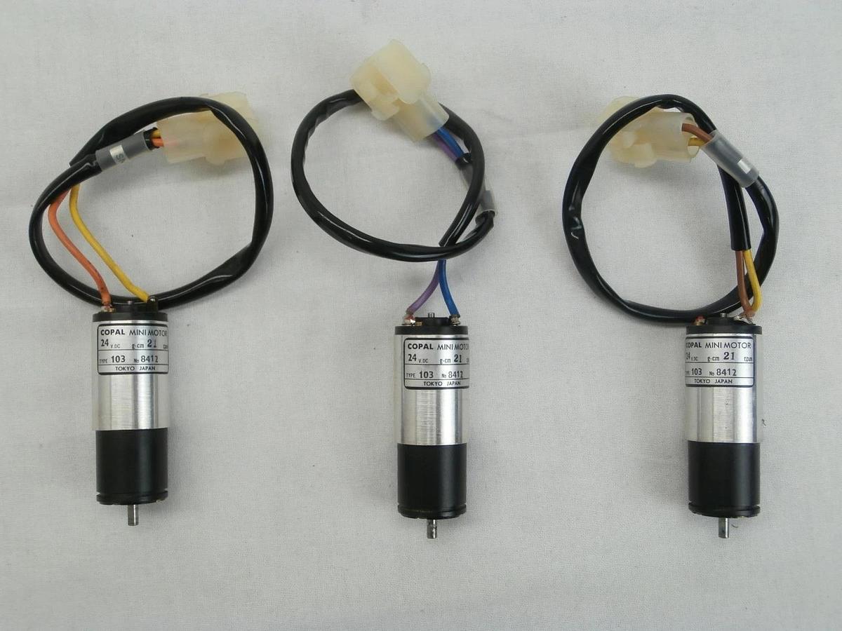 Used Copal Electronics 8412 Mini Motor Type 103 Reseller Lot of 3 Used Working