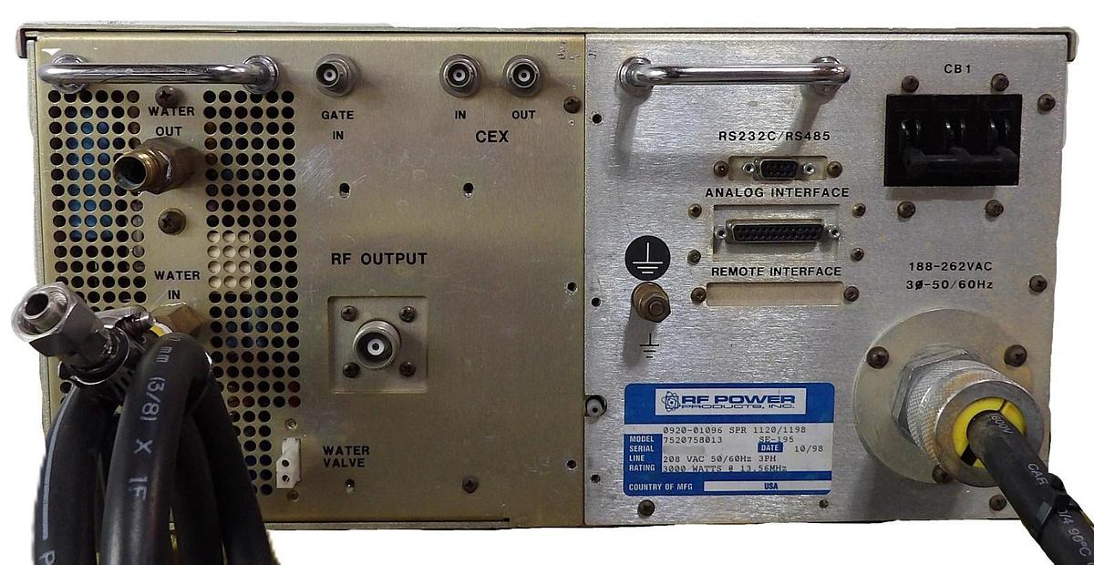 Used RF30R/PWT RFPP RF Power Products 7520758013 RF Generator Surplus Untested