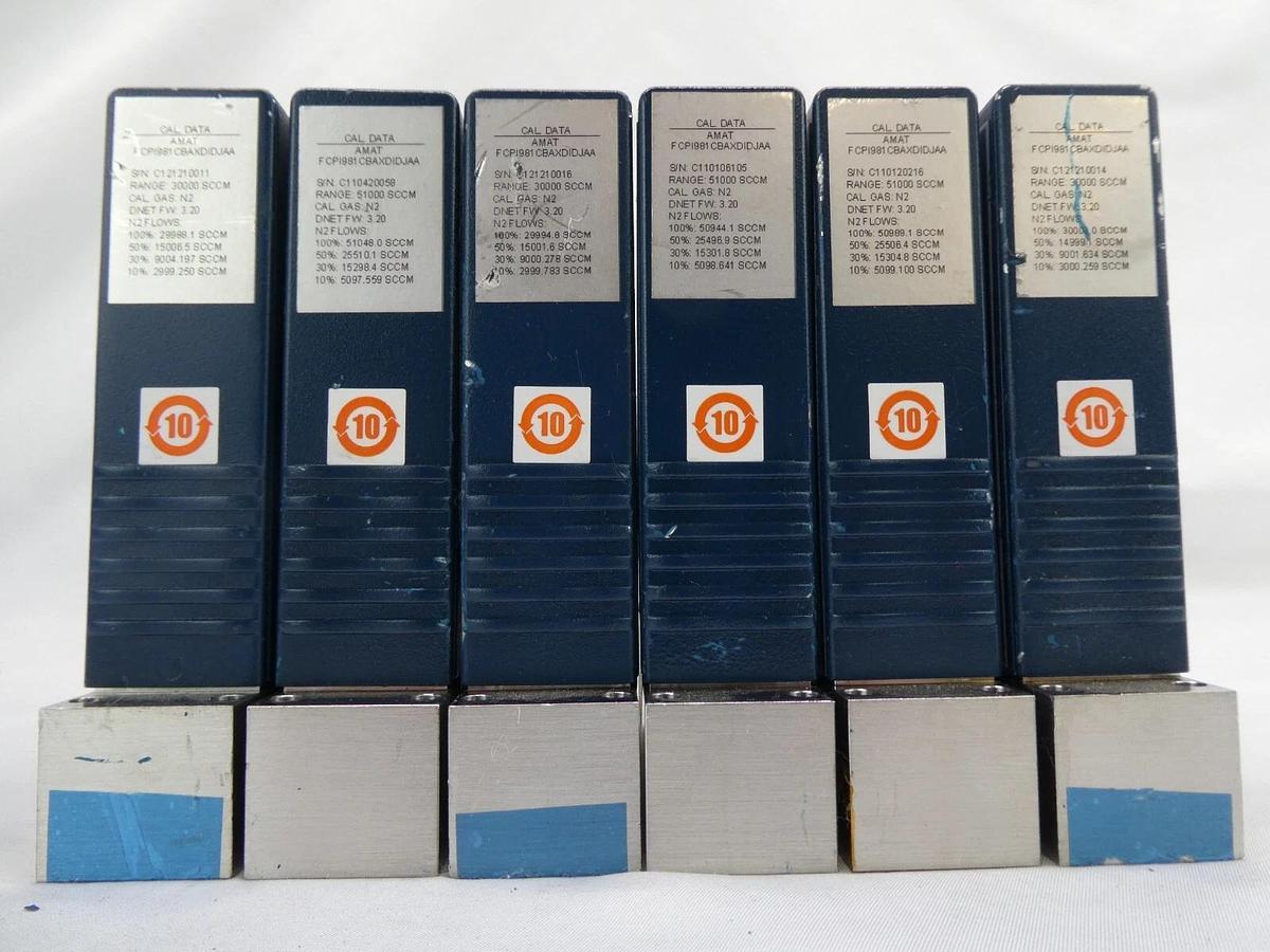 Used Aera PI-98 Mass Flow Controller MFC AMAT 0190-34217 Reseller Lot of 12 Working