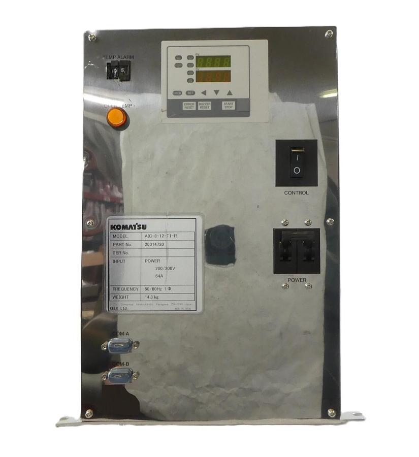Used Komatsu Electronics 20014720 Temperature Controller AIC-8-12-T1-R Untested Spare