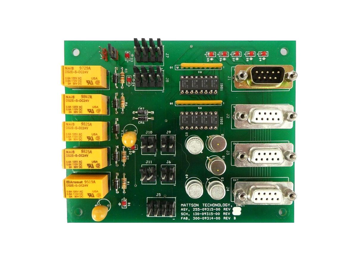 Used Mattson Techonology 255-09315-00 PCB Board Assembly 300-09314-00 Working Surplus