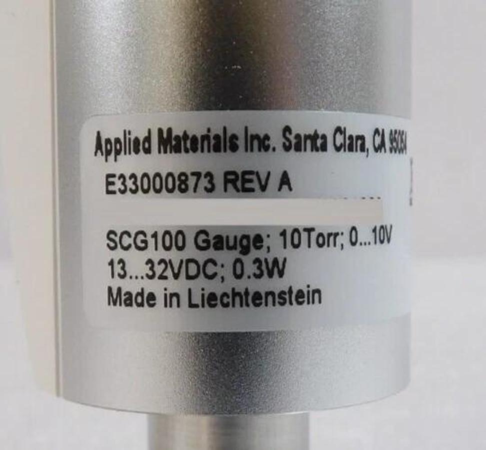 AMAT Applied Materials E33000873 Pressure Gauge SCG100 10 Torr New Surplus