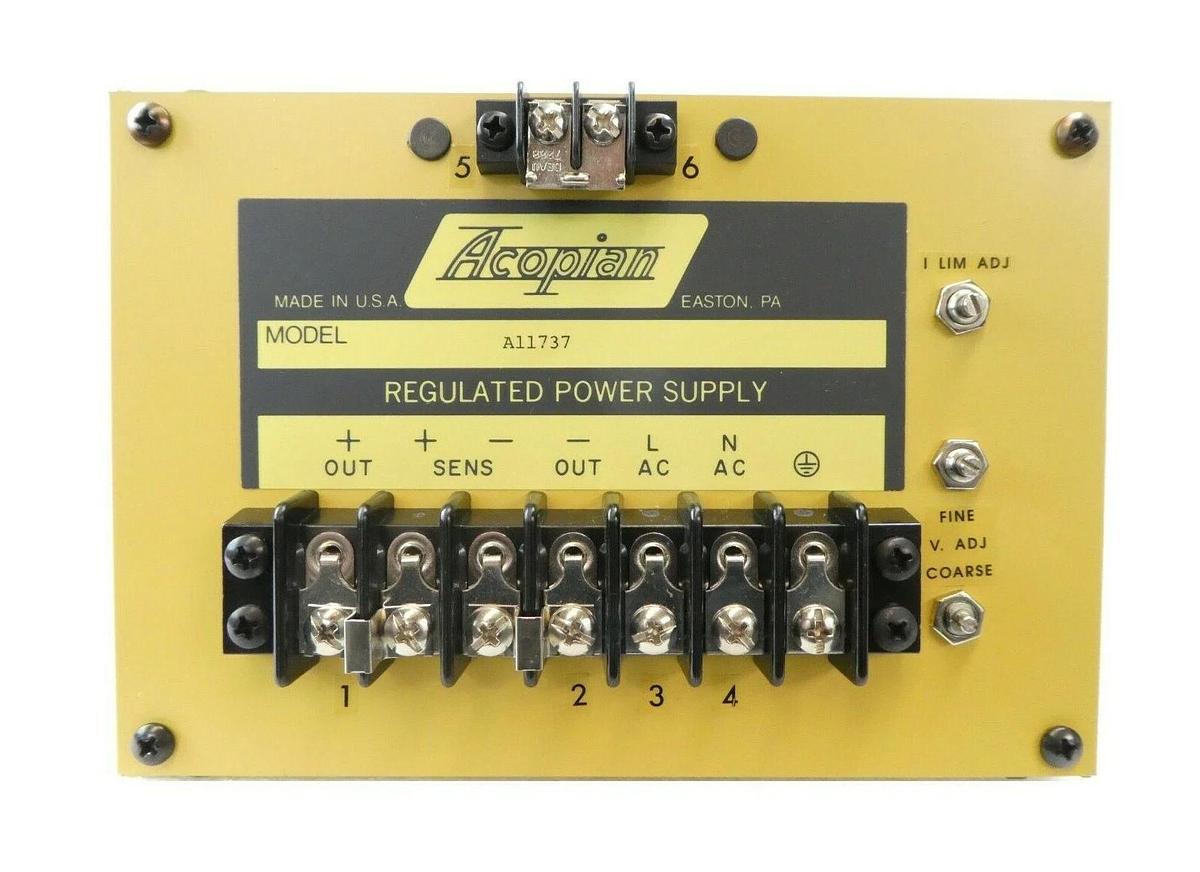 Acopian A11737 Power Supply Varian Semiconductor Equipment E21000122 New Surplus