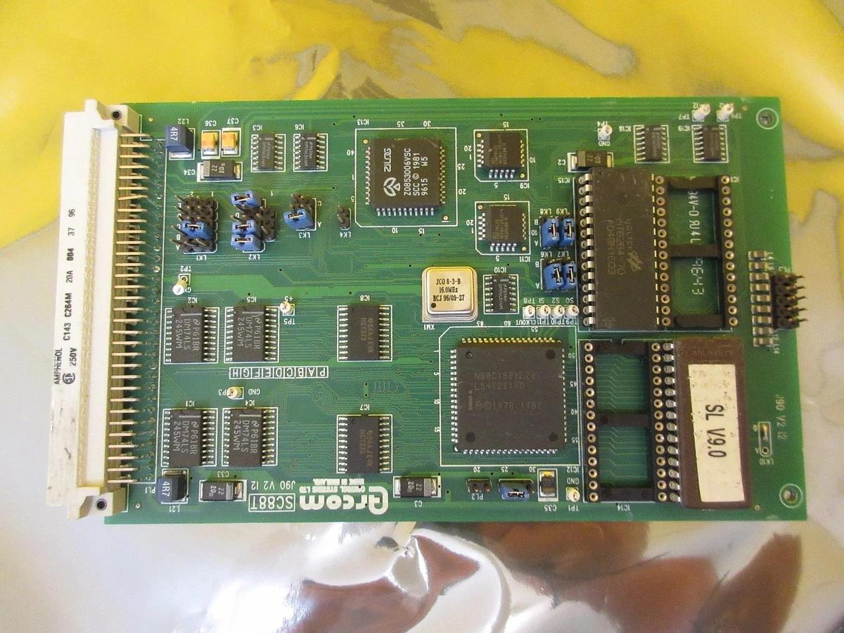 Used Arcom Control Systems SC88T Processor Board PCB Card M.E.M 24-09-96 Used Working