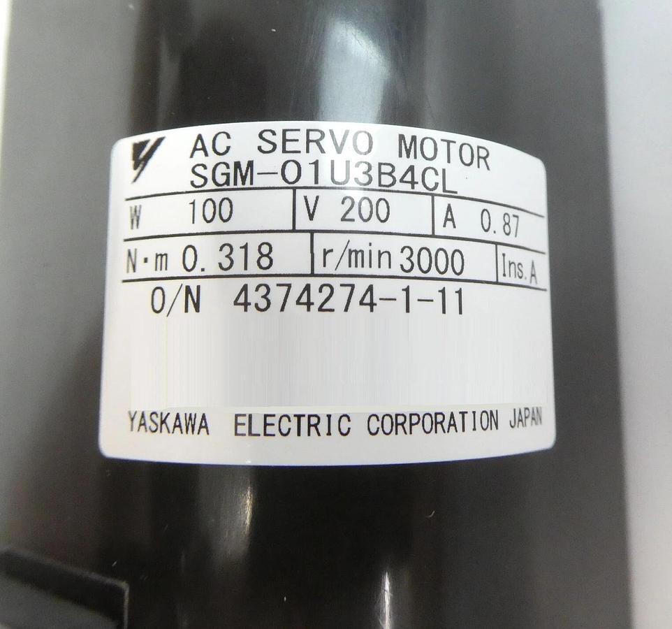 Yaskawa SGM-01U3B4CL Servo Motor Reseller Lot of 5 New Surplus