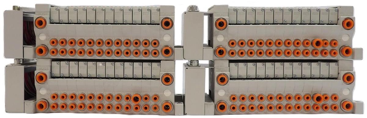 Used SMC VV5Q11-12-X3093V VV5Q11-12-DAP00479 12-Port Manifold Lot of 4 Working