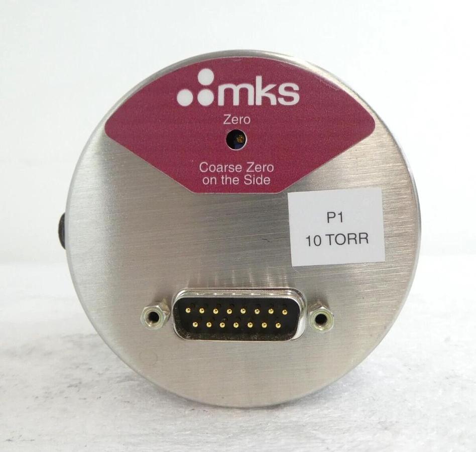 Used MKS Instruments D27B11TCEC0B0 Baratron Dual Range Bent Post Working Surplus