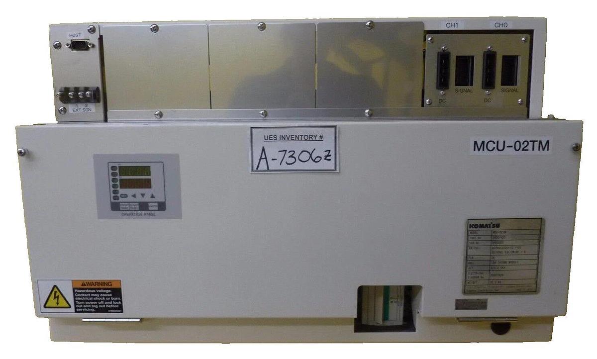 Used Komatsu 20001920 Controller MCU-02TM TEL Lithius Interface Block IRAM Working