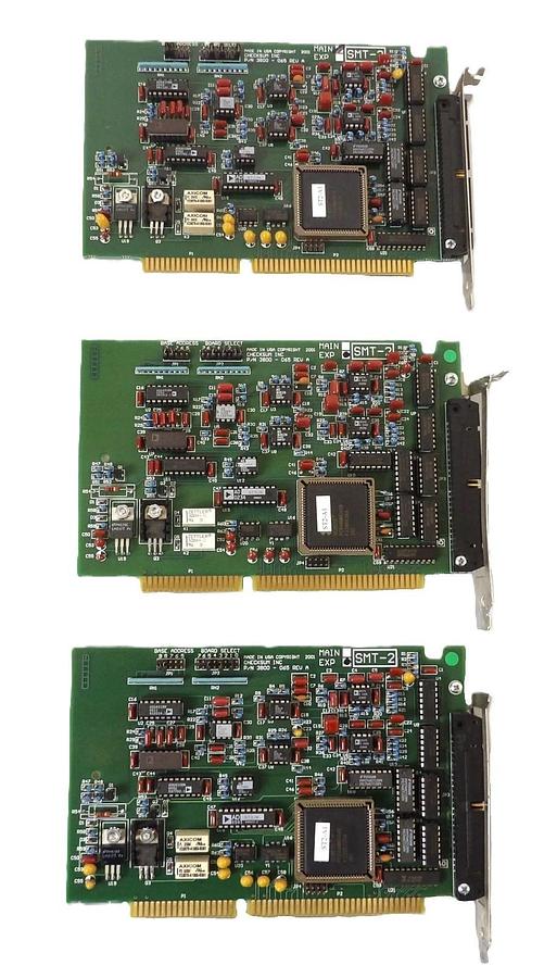 Used Checksum 3800-065 PCB Card SMT-2 Reseller Lot of 3 Working Surplus