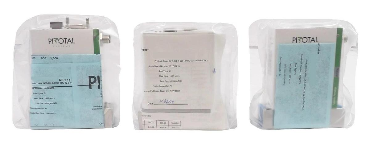 Used Pivotal Systems 32-02601 Mass Flow Controller MFC AMAT 0190-47678 Lot of 3 New