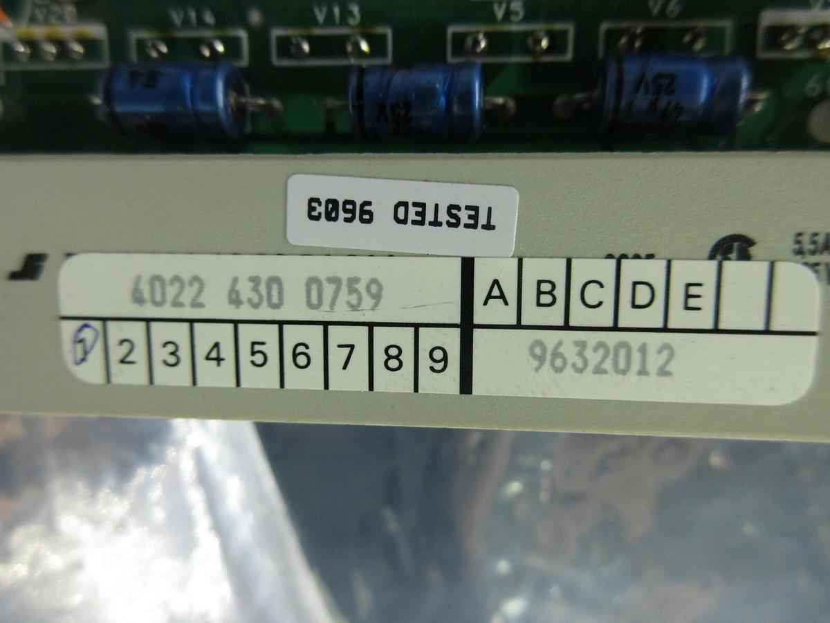 Used ASML 4022.430.0759 Processor PCB Card MCDM 60 5,5 PAS 5000/2500 Used Working