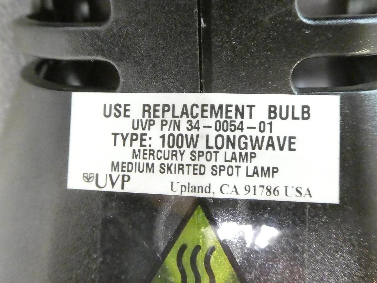 Used UVP Blak-Ray B-100YP UV Ultraviolet Lamp and Ballast Lot of 2 No Bulbs Surplus