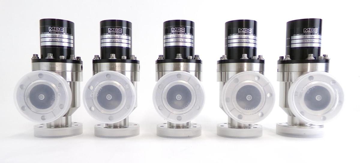 Used MDC Vacuum Products 313029-10 Angle Valve AV-150M-P-10 Lot of 5 Working