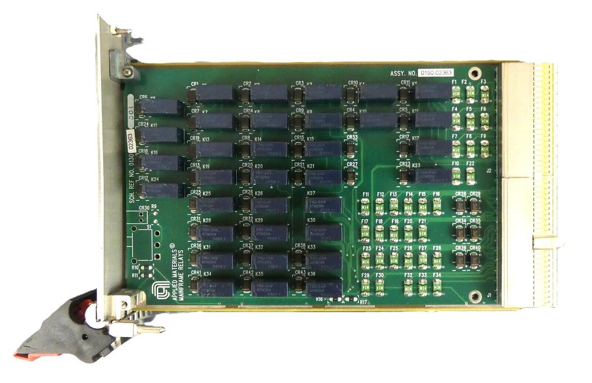 Used AMAT Applied Materials 0130-02363 Mainframe Relay Module PCB 0190-02363 Working