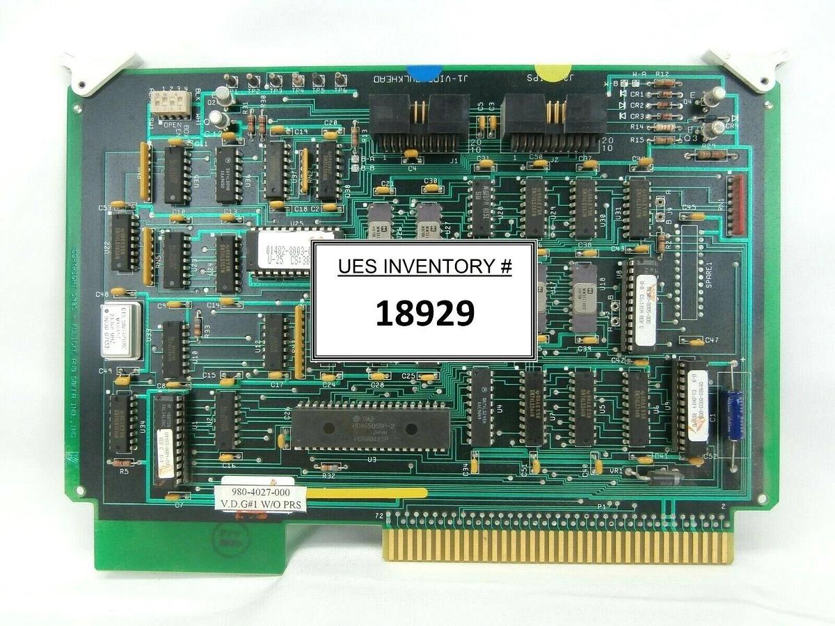 Used Kulicke & Soffa Industries 980-4027-000 V.D.G PCB Card 1483-4027-1 Working Spare