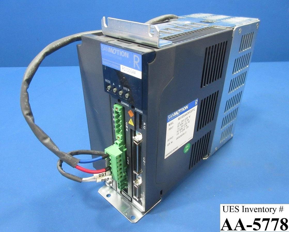 Used Sanyo Denki RS1S05AA AC Servo Drive RS1S05AA0HF08P1L SANMOTION R T-3044SS Used