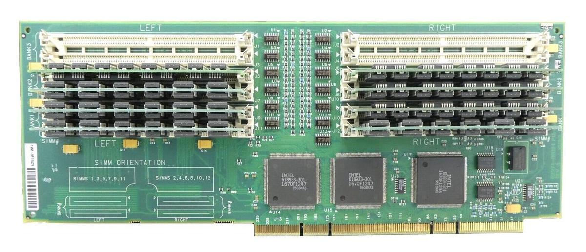 Used Phoenix Technologies 625607-002 SIMM Bank PCB HYM536410AM-60 Working Surplus