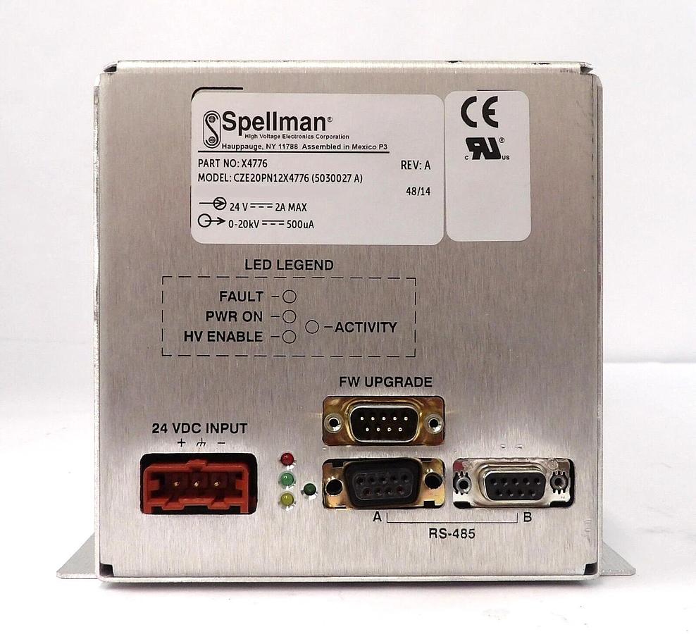 Used Spellman X4776 High Voltage Power Supply CZE20PN12X4776 AB Sciex TripleTOF 6600