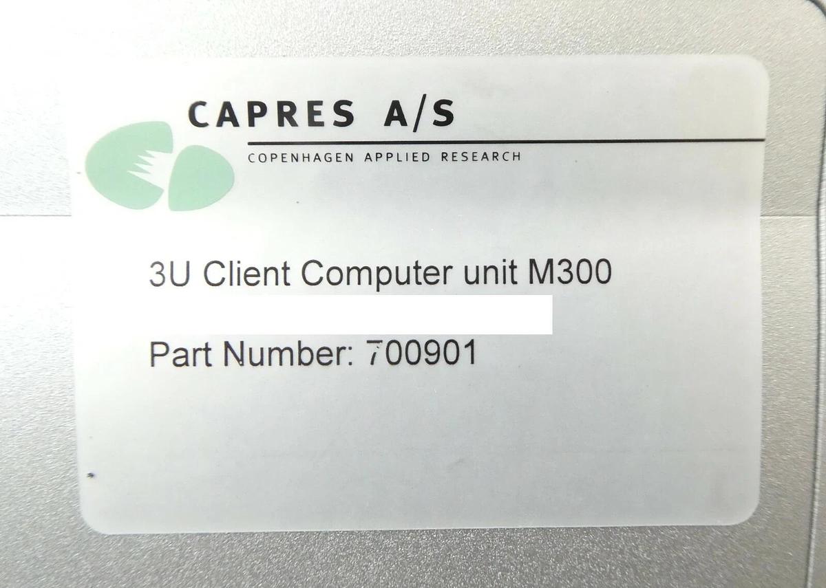 Used CAPRES A/S Copenhagen Applied Research 700901 3U Client Computer M300 Working