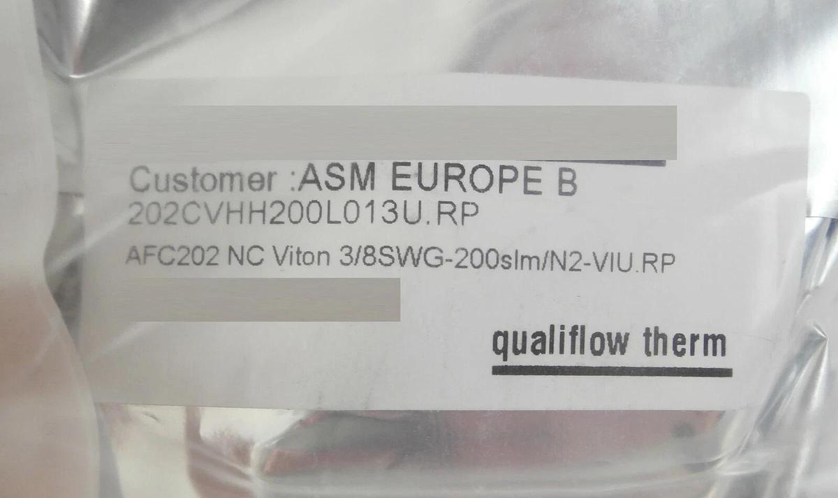 Refurbished Qualiflow 202CVHH200L013U.RP Mass Flow Controller MFC ASM 830008616 Refurbished