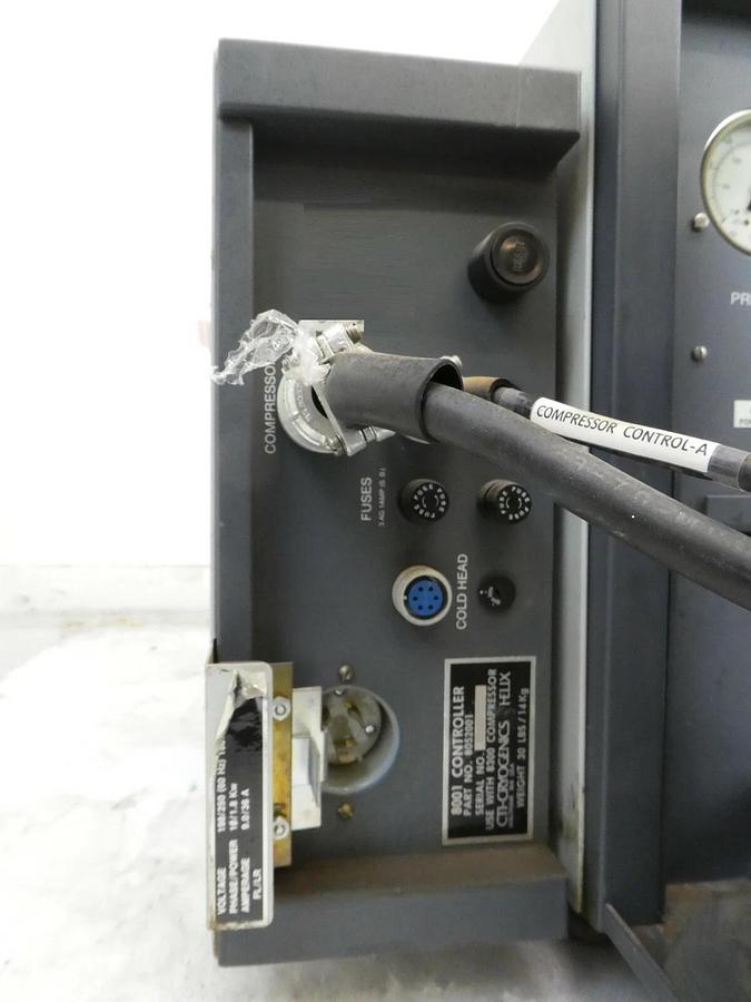 Used CTI-Cryogenics 8052000 8300 Helium Cyro Compressor System 8100 Controller As-Is