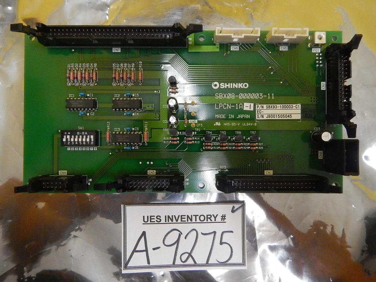 Used Shinko Electric SBX93-100003-C1 LPCN-1A-1 Interface PCB SBX08-000008-11 Used