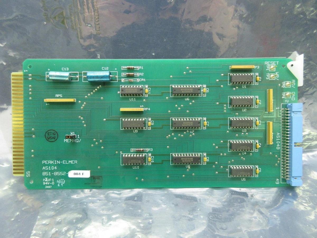 Used Perkin-Elmer 851-8552-004 Processor PCB Card Rev. F SVG ASML 90S Used Working