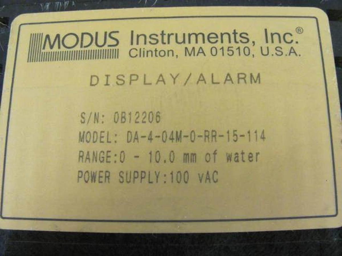 Used Modus Instruments DA-4-04M-0-RR-15-114 Display Alarm Reseller Lot of 5 Working