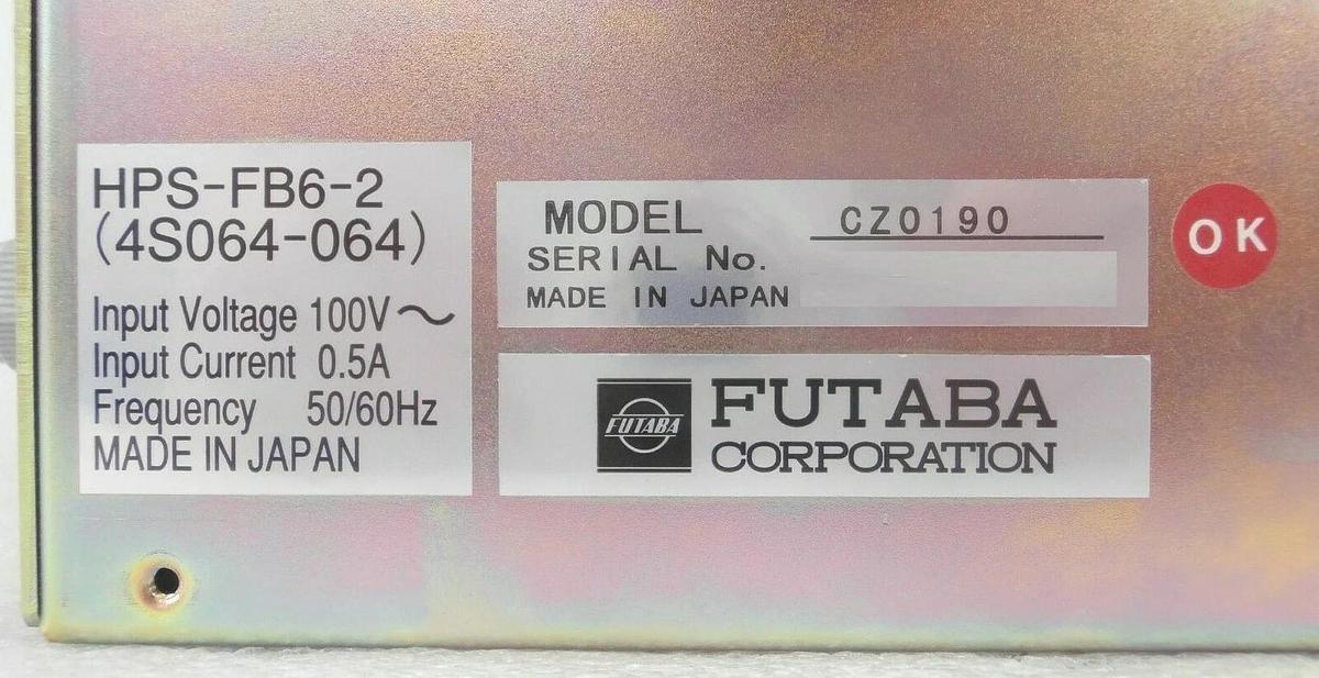 Used Futaba HPS-FB6-2 Power Supply Module CZ0190 Nikon 4S064-064 NSR-S204B Working
