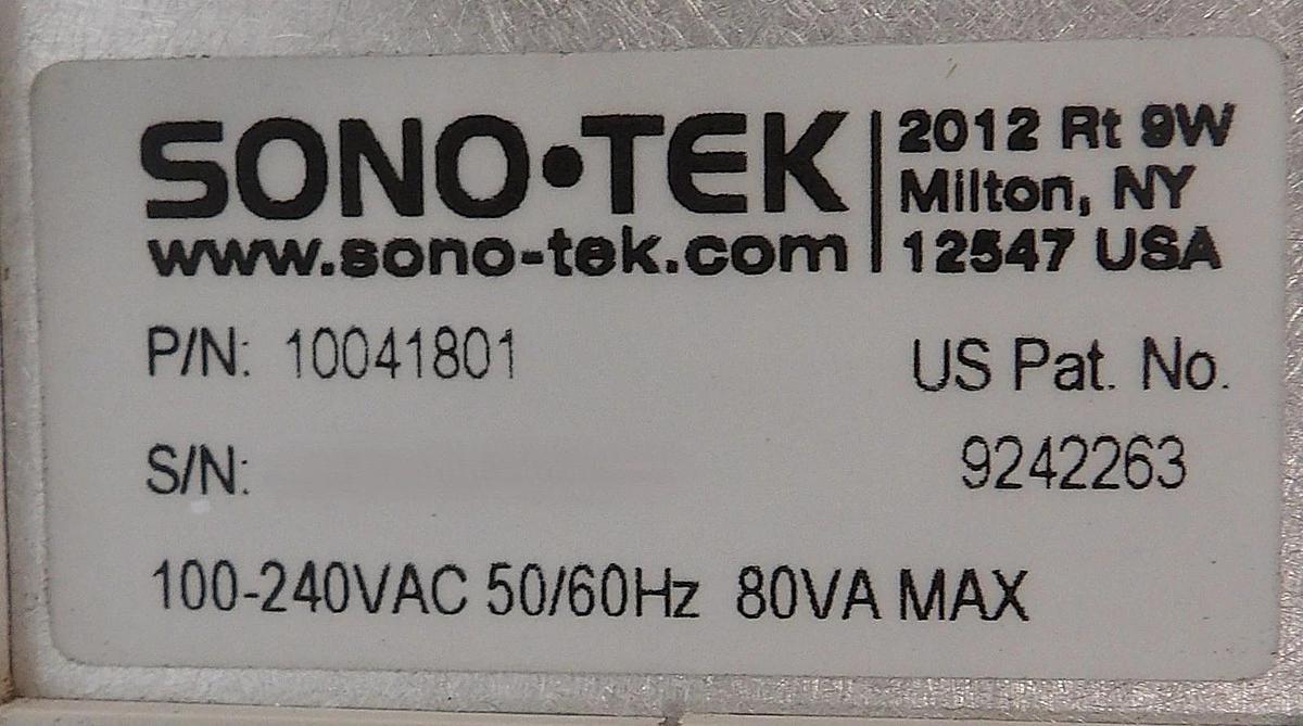Used Sono-Tek 10041801 Echo Ultrasonic Generator EVG150 Resist Working Surplus