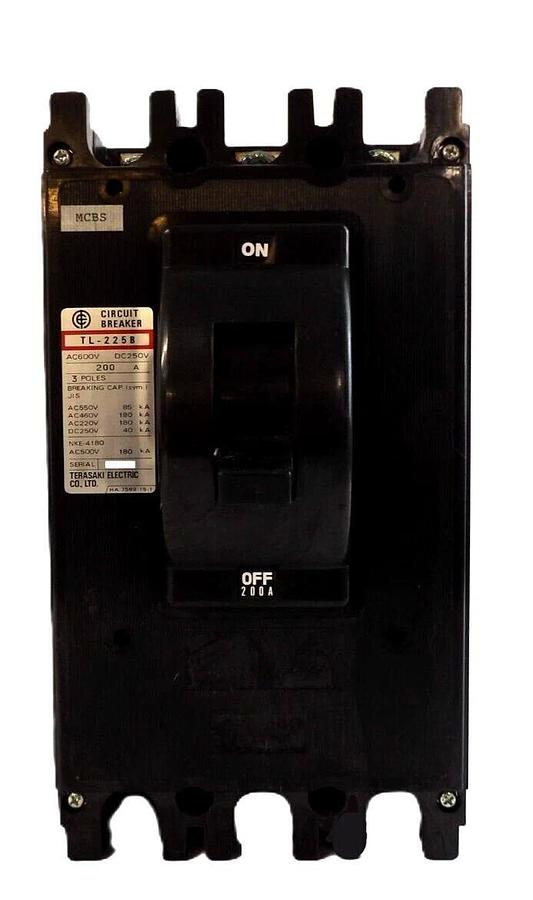 Used Terasaki Electric TL-225B 200 Amp 3-Pole Circuit Breaker Module Working