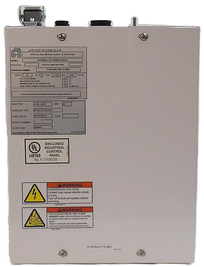 Refurbished AMAT Applied Materials 0195-18251 External DC Power Supply Refurbished