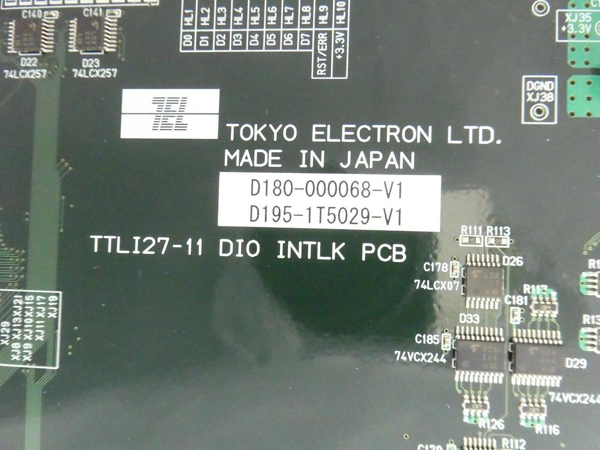 TEL Tokyo Electron D180-000068-V1 DIO Interlock PCB Assembly TTLI27-11 New