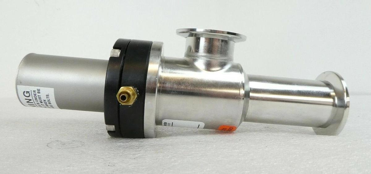 Used Nor-Cal Products 796-008091-001 Pneumatic Angle Valve Lam Research Working Spare