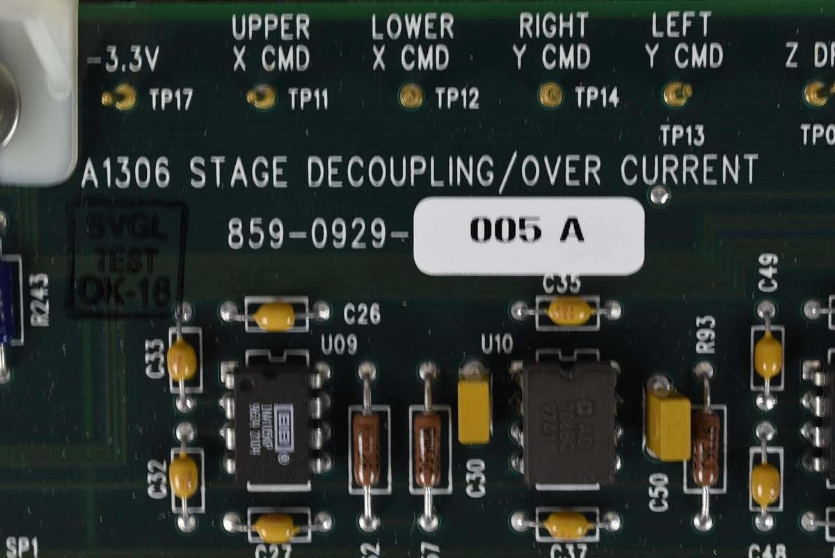 Used ASML 859-0929-005 PCB A1306 Stage Decoupling / Over Current