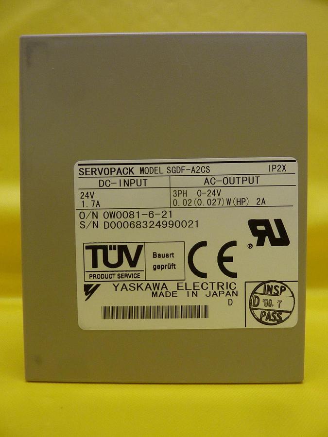 Yaskawa Electric SGDF-A2CS Sigma-Mini Servo Drive SGDF SERVOPACK New Surplus