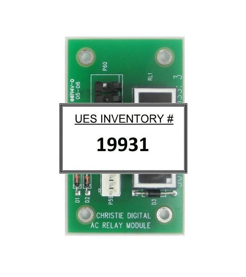 Used Christie Digital Systems 50-000656-01P AC Relay Module PCB MATRIX S+2K Working