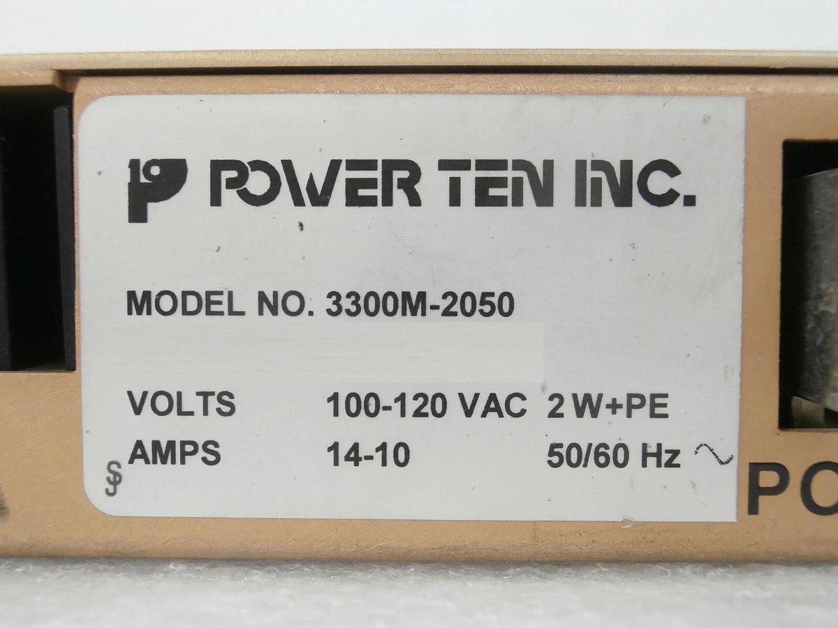 Used Power Ten 3300M-2050 DC Power Supply 0-30 VDC 3300 Series Surplus Tested As-Is