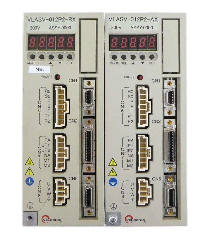Used Toshiba Machine VLASV-012P2-AX VLASV-012P2-RX AC Servo Driver Lot of 2 Working