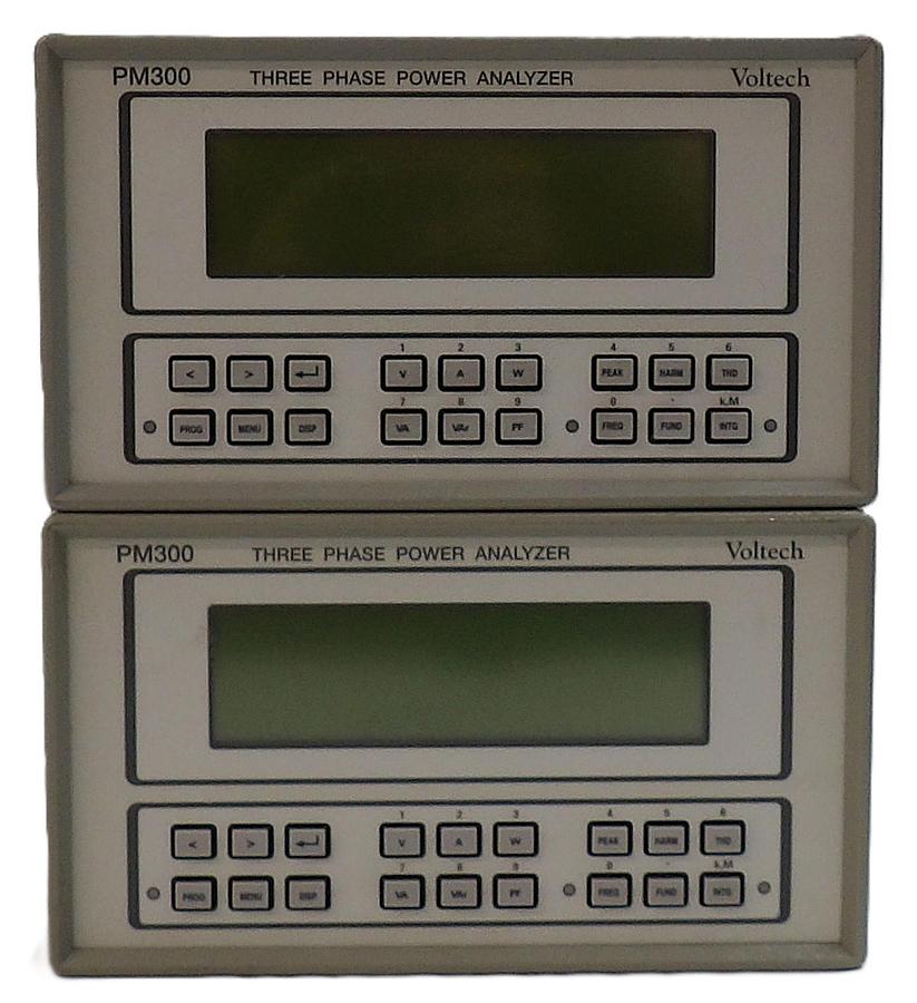 Used Voltech PM300 Three Phase Power Analyzer Reseller Lot of 2 Untested Spare