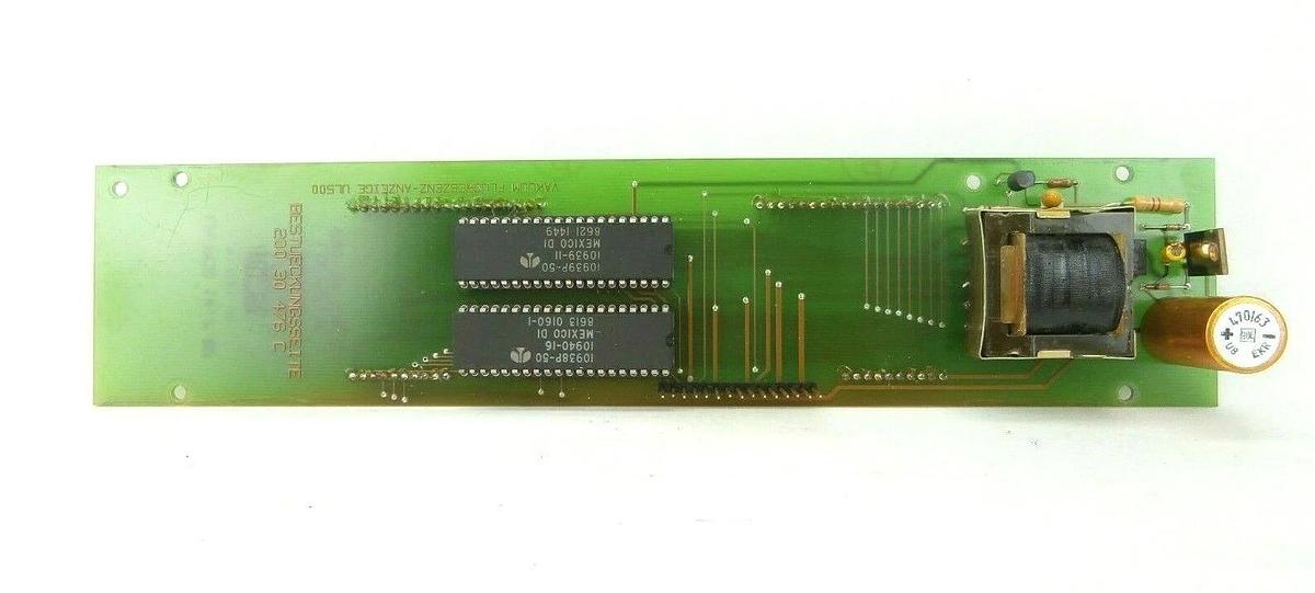 Used Leybold 200 30 476 Vacuum Fluorescence Display Board PCB UL 500 ULTRATEST Spare
