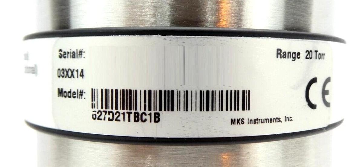 Used MKS Instruments 627D21TBC1B Baratron Pressure Transducer Type 627D Working Spare