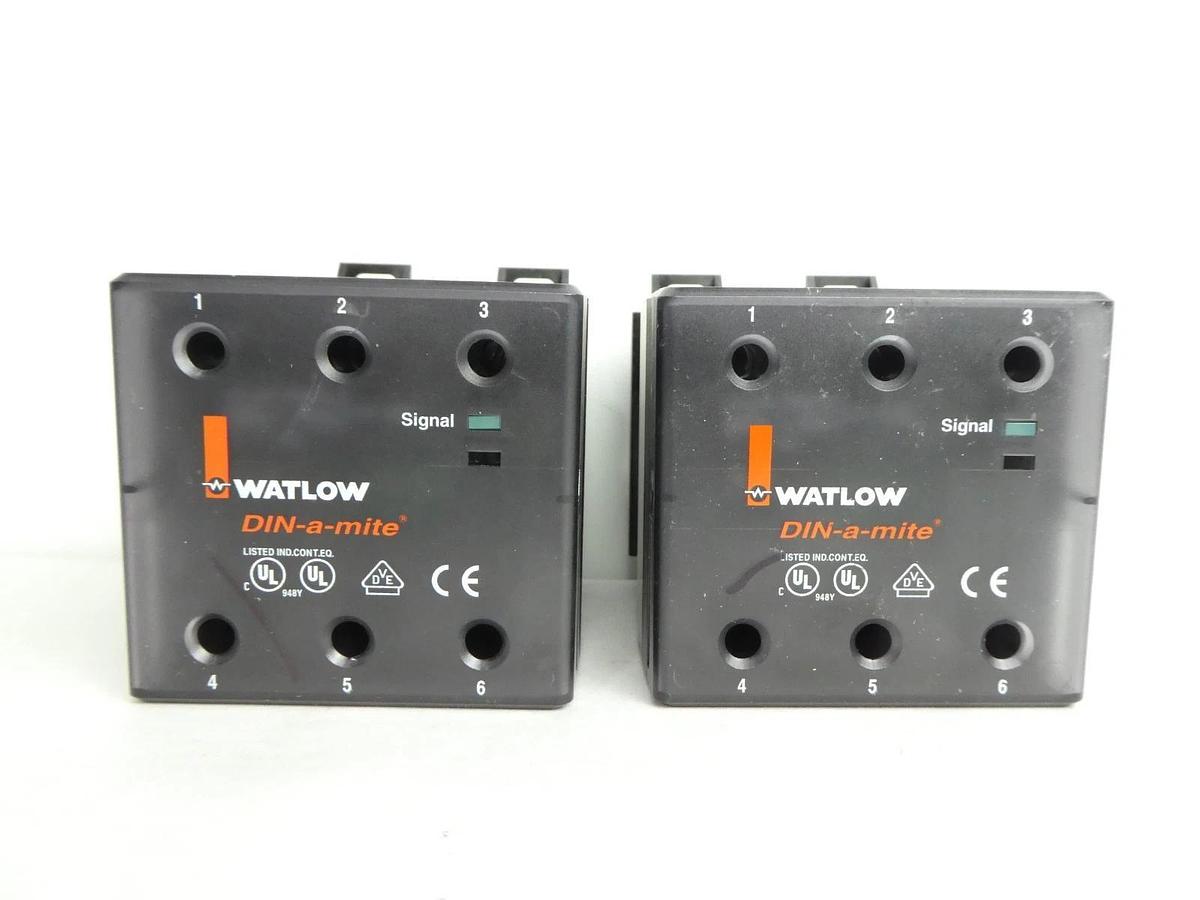Used Watlow DIN-a-mite Power Controller DC1C-5024-C0S0 DB1C-3024-C000 Lot of 3 Used
