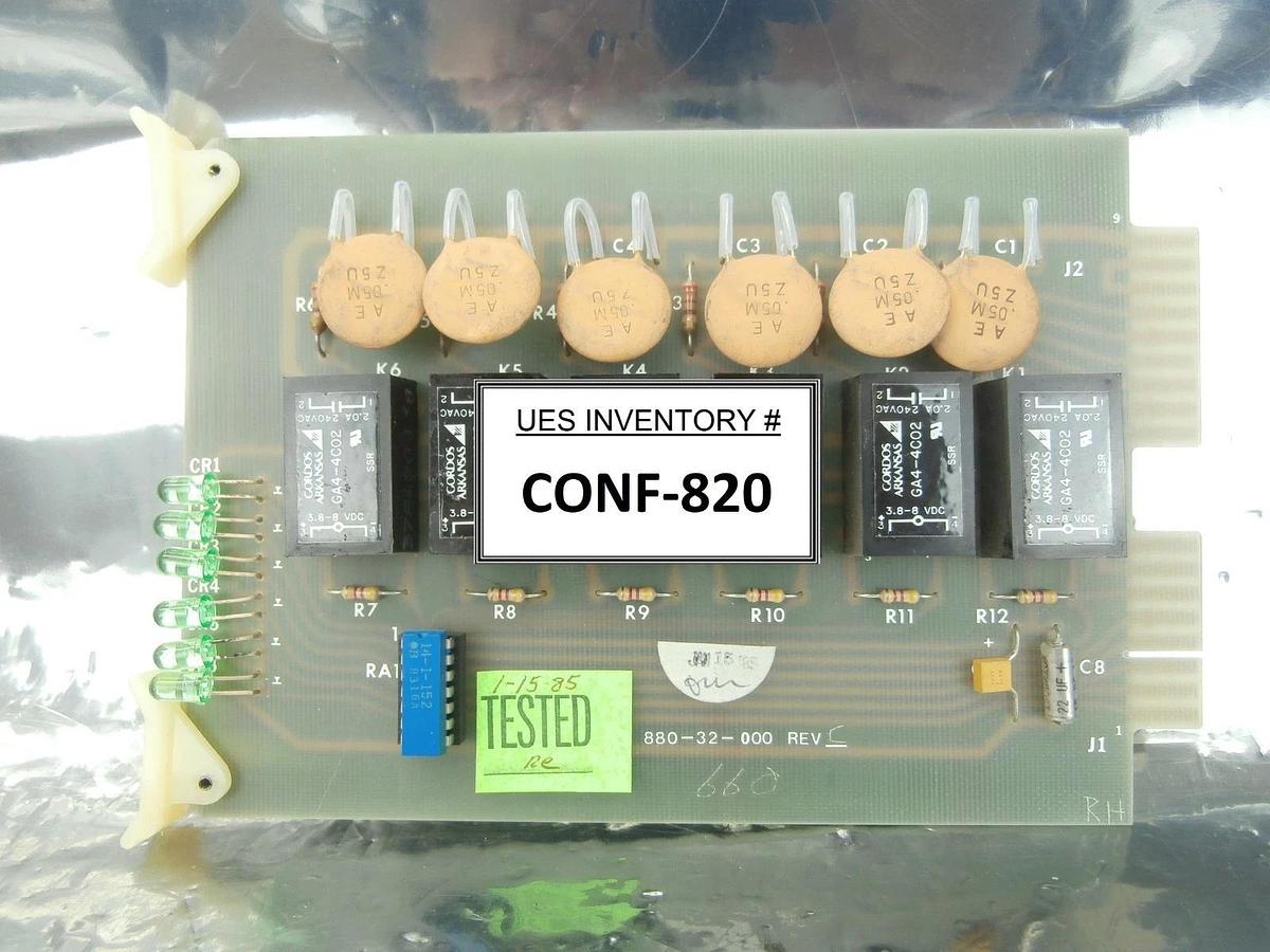 Used KDF Electronic 880-32-000 Relay Board PCB Card 880-32-101 MRC 634 Used Working
