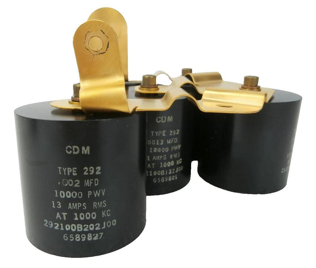 Used AMAT Applied Materials 0021-10744 RF Match Capacitor Assembly Outer Coil Working