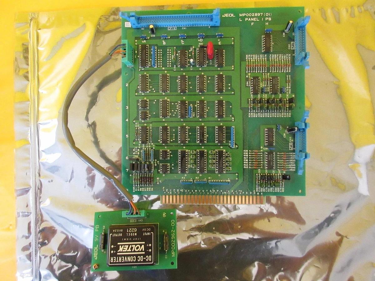 Used JEOL MP002897(01) L PANEL 1 PB Board PCB Assembly MP002962-00 JEM-2010F Working