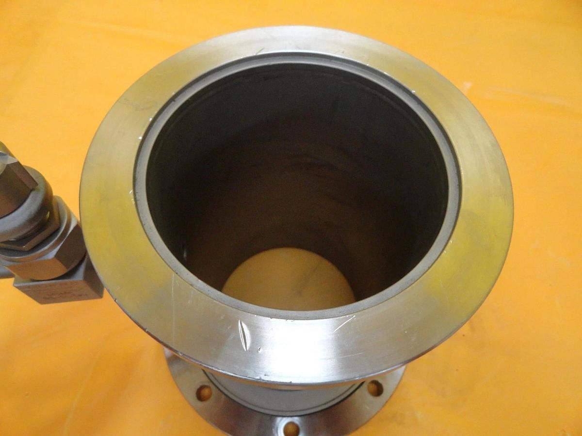 Used Fuji High Vacuum Nipple Tee QF100 LF Rotatable ISO100 ISO-F SS-DLTW4 6.75" Used
