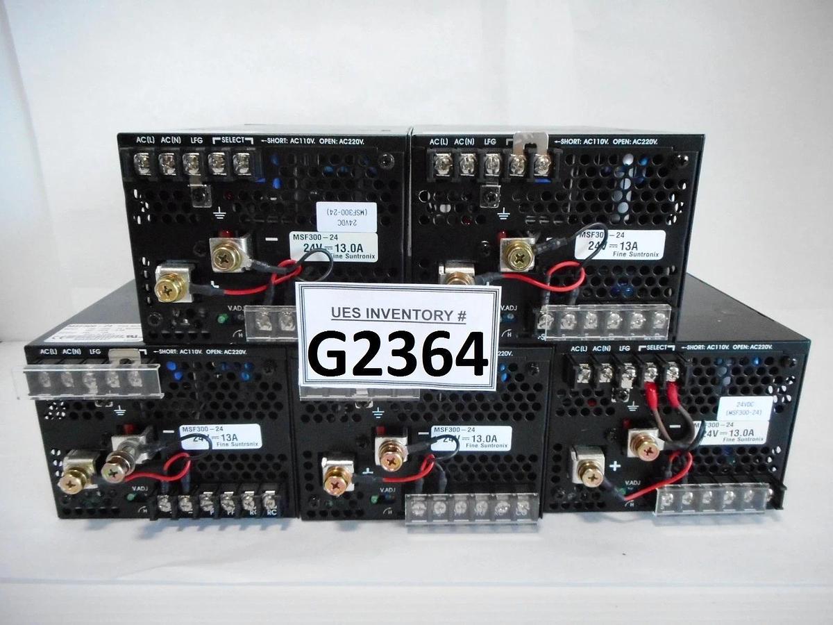 Used Fine Suntronix MSF300-24 Power Supply Reseller Lot of 5 Used Working